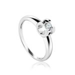 Solitaire Diamond Ring In White Gold, image 