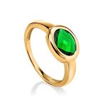 Green Crystal Earrings In Gold, image , picture 6