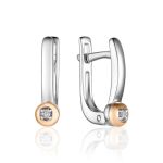 Silver Golden Ring With Dancing Diamond The Diva, Ring Size: 7 / 17.5, image , picture 5