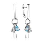 Silver Dangle Pendant With Crystals, image , picture 5