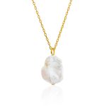 Gold Plated Silver Earrings With Pearl Dangles The Palazzo, image , picture 4