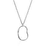 Smooth Stylish Silver Earrings The Liquid, image , picture 9