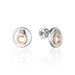 Silver Gold Diamond Earrings The Diva, image 