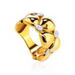 Bold Band Ring With Crystals, Ring Size: 7 / 17.5, image 