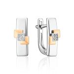 Silver Ring With Golden Details And Diamonds The Diva, Ring Size: 6.5 / 17, image , picture 5