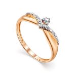 Elegant Gold Diamond Earrings, image , picture 4