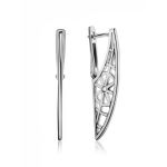 Geometric Laced Silver Earrings The Sacral, image 
