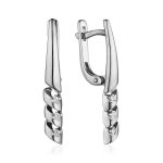White Gold Earrings With Diamond Dangles, image 
