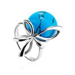 Яркое кольцо из серебра с бирюзой «Черри», Ring Size: 9.5 / 19.5, image 