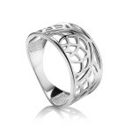 Fabulous Laced Silver Ring The Sacral, Ring Size: 7 / 17.5, image 
