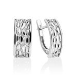 Silver Pebbled Earrings The Sacral, image 