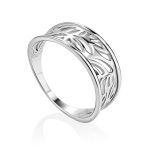 Silver Floral Band Ring The Sacral, Ring Size: 6.5 / 17, image 