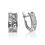 Silver Laser Cut Earrings The Sacral, image 
