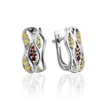 Silver Ring With Two Toned Crystals, Ring Size: 6 / 16.5, image , picture 6