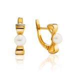 Classy Gold Plated Pearl Ring, Ring Size: 5.5 / 16, image , picture 6