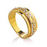 Lustrous Gold Plated Silver Band Ring, Ring Size: 8 / 18, image 