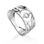 Bold Geometric Silver Band Ring The Sacral, Ring Size: 8 / 18, image 