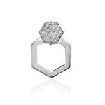 Amazing Silver Crystal Stud Earrings The Astro, image , picture 5