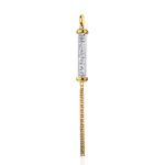 Gold Plated Silver Bar Pendant With Chain Tassel The Ice, image 