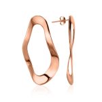 Chunky Rose Gold Plated Silver Signet Ring The ICONIC, Ring Size: Adjustable, image , picture 5
