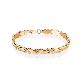Ultra Feminine Design Golden Link Bracelet, image 