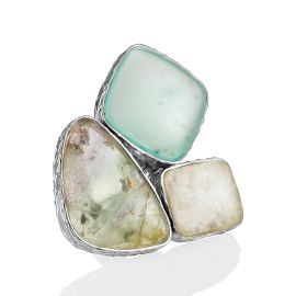 Bold Multistone Cluster Ring The Bella Terra, Ring Size: Adjustable, image 