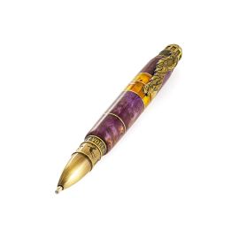 Designer Amber Wooden Ball Pen, image 