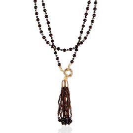 Designer Beaded Necklace With Natural Amber The Link, image 