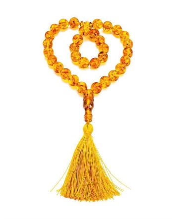 Muslim 33 Amber Prayer Beads, image 