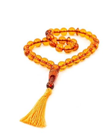 Islamic 33 Amber Prayer Beads, image 