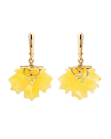 Bright Amber Dangles In Gold The Canada, image 
