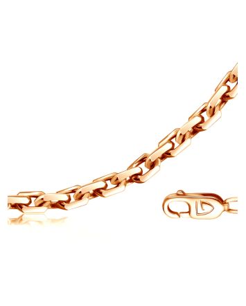 Gold Plated Silver Cable Chain 50 cm, Length: 45, image 