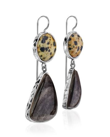 Tortoiseshell Marble Drop Earrings The Bella Terra, image 
