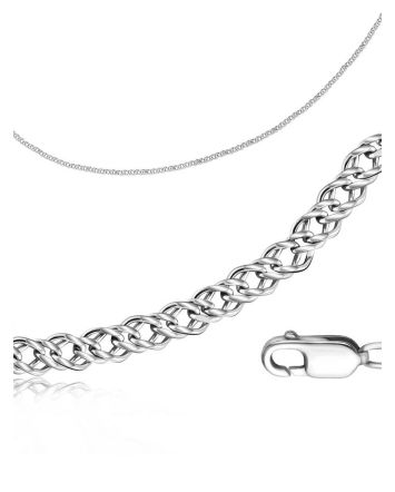Silver Chain, Length: 50, image 
