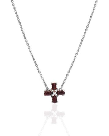 Minimalist Design Silver Amber Necklace The Supreme, Length: 49, image 