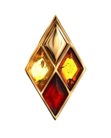 Geometric Multicolor Amber Pendant The Colombina, image 
