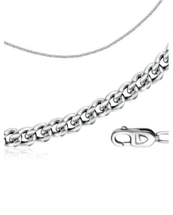 Versatile Silver Singapore Rope Chain, Length: 55, image 