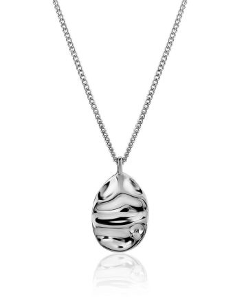 Boho Chic Silver Necklace The Liquid, image 