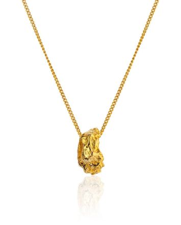 Boho Chic Gilded Silver Necklace The Liquid, image 