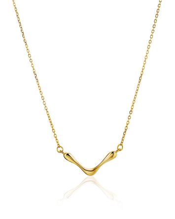 Designer Gilded Silver Necklace The Liquid, image 