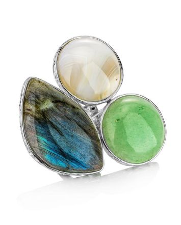 Statement Multi Stone Cocktail Ring The Bella Terra, Ring Size: 8.5 / 18.5, image 