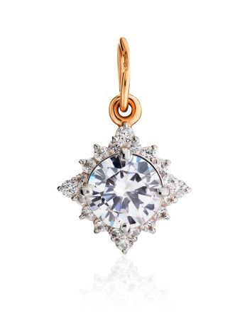 Glamorous Gold Crystal Pendant, image 
