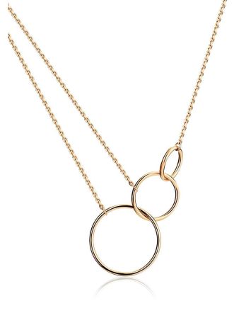 Trendy Geometric Golden Necklace, image 