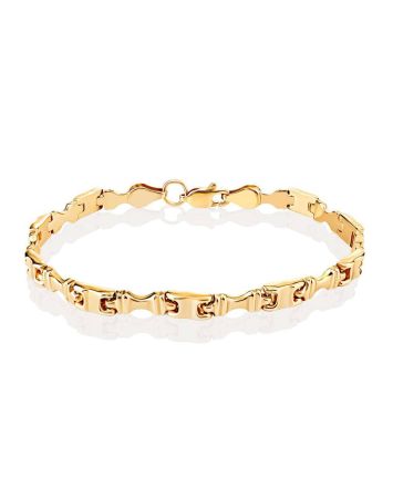 Statement Golden Link Bracelet, image 