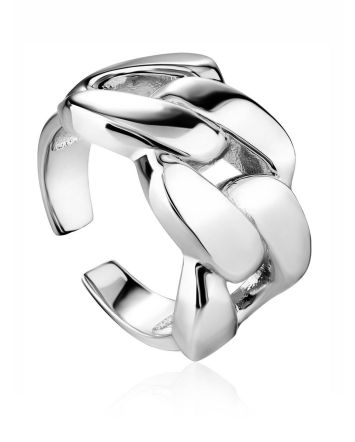 Industrial Design Silver Adjustable Ring The ICONIC, Ring Size: Adjustable, image 