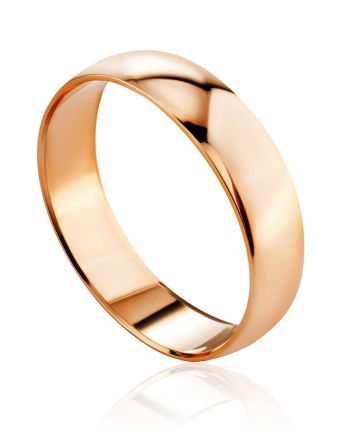 Glossy Golden Band Ring, Ring Size: 6 / 16.5, image 