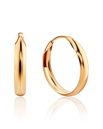 Glamorous Golden Hoop Earrings, image 