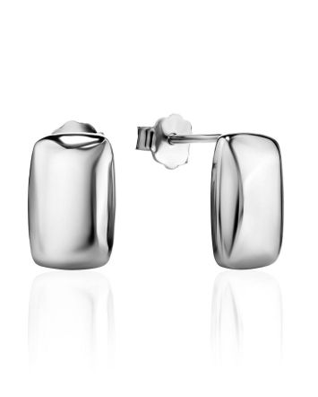 Simplistic Silver Earrings The Liquid, image 