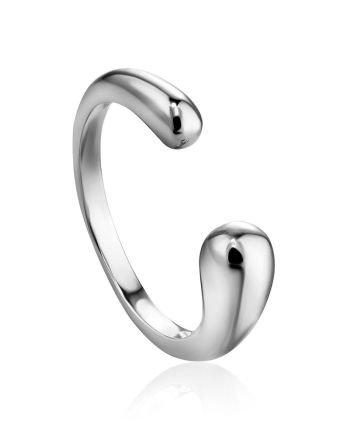Stunning Sterling Silver Ring The Liquid, Ring Size: Adjustable, image 