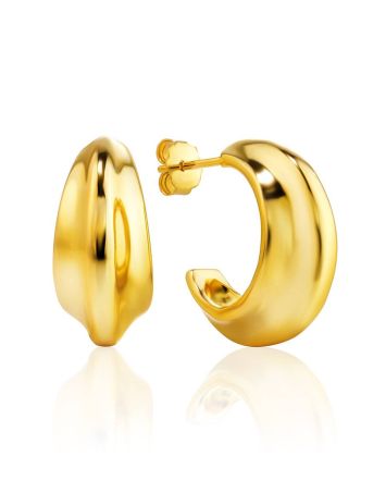 Gorgeous Gold-Plated Silver Earrings The ICONIC, image 